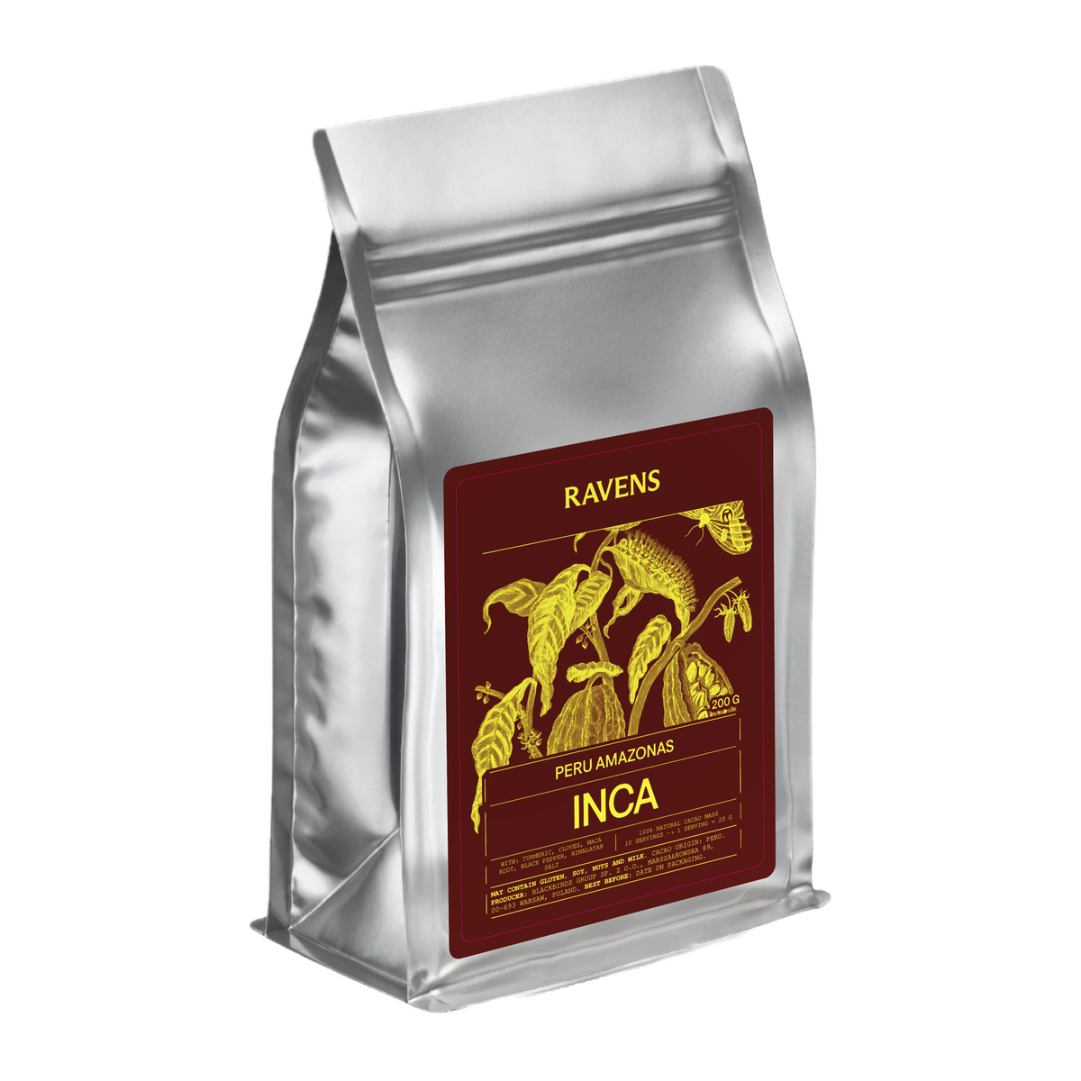 INCA - PERU AMAZONAS 100% NATURALNA MASA KAKAOWA